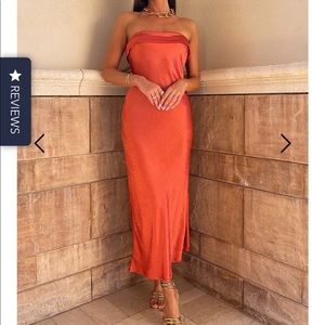 Runaway The Label - Leila Slip Dress - Copper